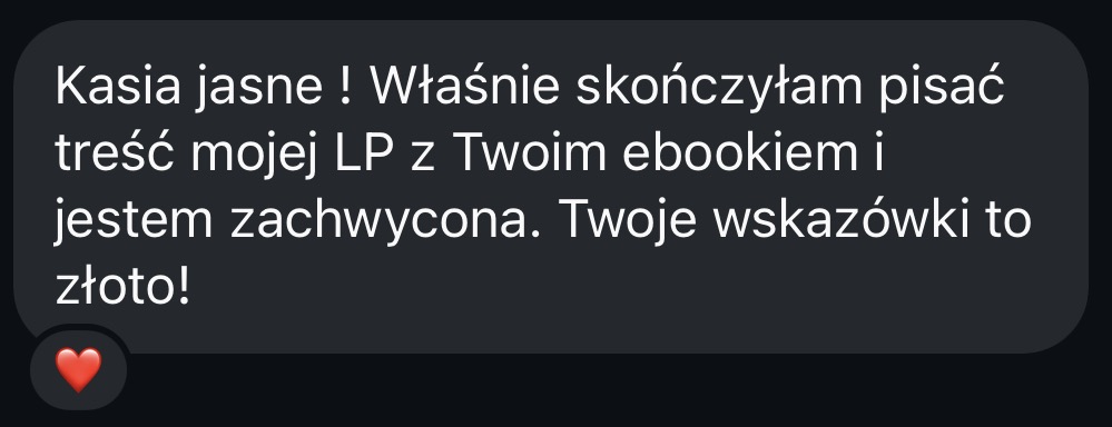 Wyniki klientki #1