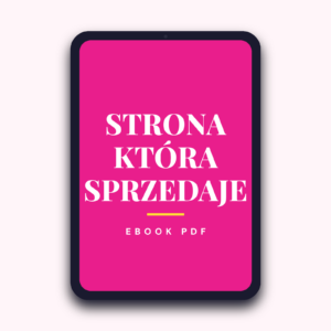 Strona, która sprzedaje