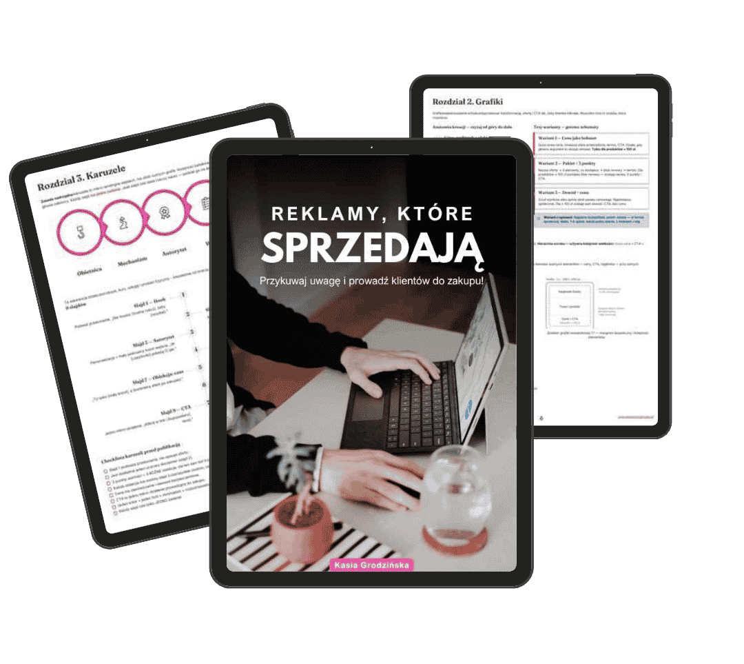 Poradnik Reklamy, które sprzedają — podgląd stron